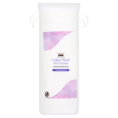 ASDA 100 Cotton Wool Oval Pads