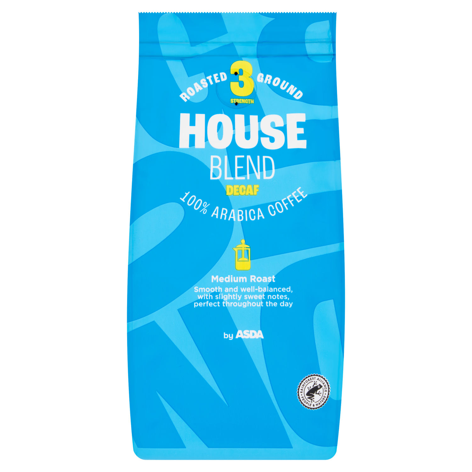 ASDA House Blend Decaf Roasted Ground Coffee 227g