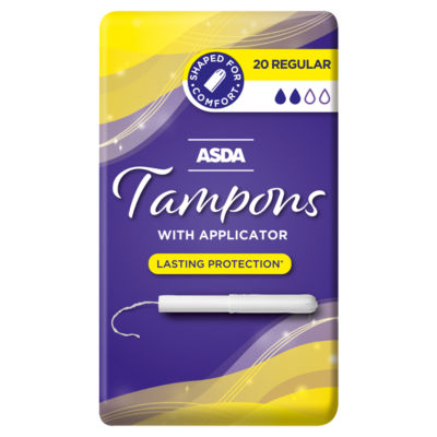 ASDA 20 Regular Tampons with Applicator