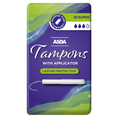 ASDA 20 Super Tampons with Applicator