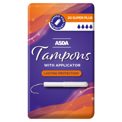 ASDA 20 Super Plus Tampons with Applicator