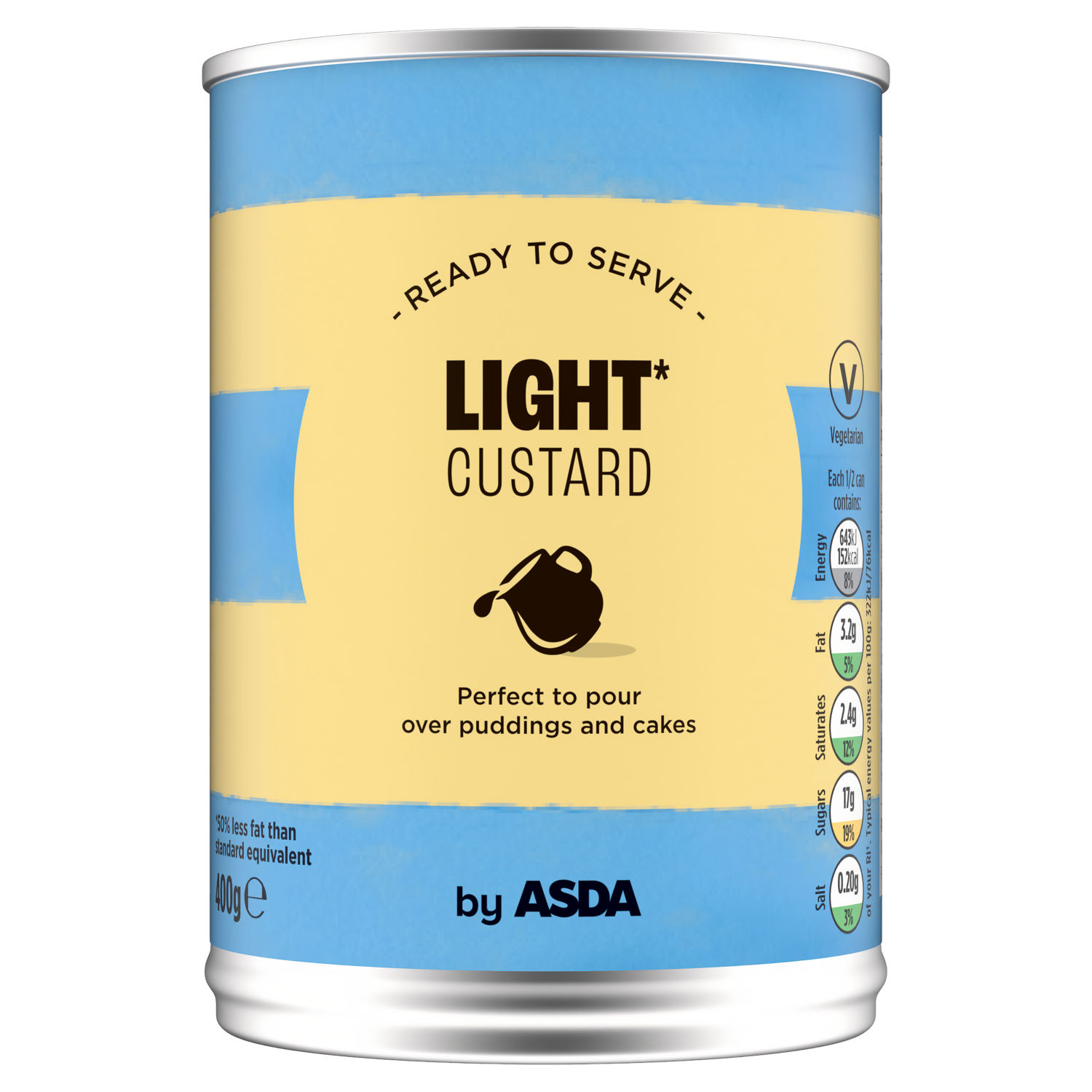 ASDA Light Custard Ready Made 400g