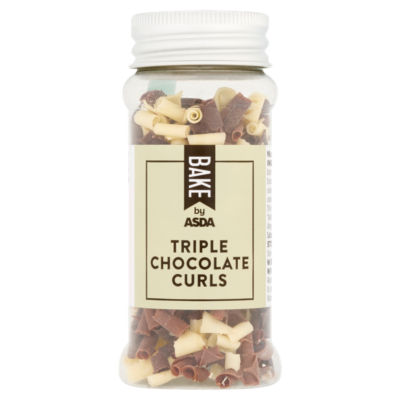 BAKE by ASDA BAKE by ASDA Triple Chocolate Curls 30g