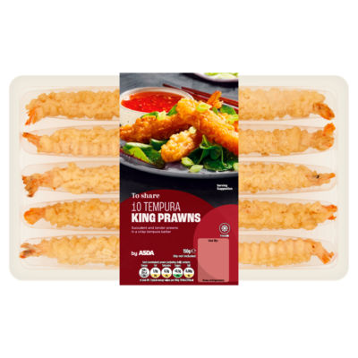 ASDA To Share 10 Tempura King Prawns 150g