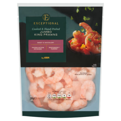 ASDA Extra Special Cooked & Hand-Peeled Jumbo King Prawns 200g