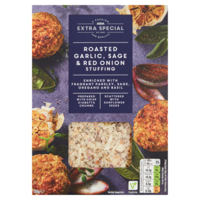 ASDA Extra Special Roasted Garlic, Sage & Red Onion Stuffing 110g