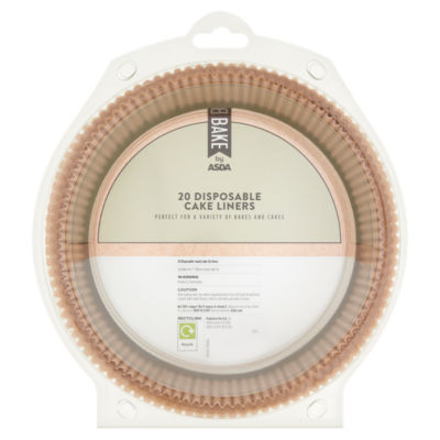 BAKE by ASDA BAKE by  20 Disposable Cake Liners