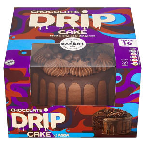 The BAKERY at ASDA The Bakery at  Chocolate Drip Cake