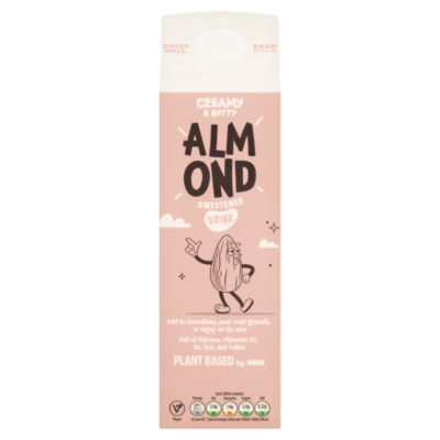Plant Based by ASDA Plant Based Almond Sweetened Drink 1Litre