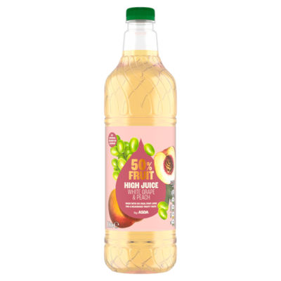 ASDA 50% Fruit White Grape & Peach High Juice 1 Litre