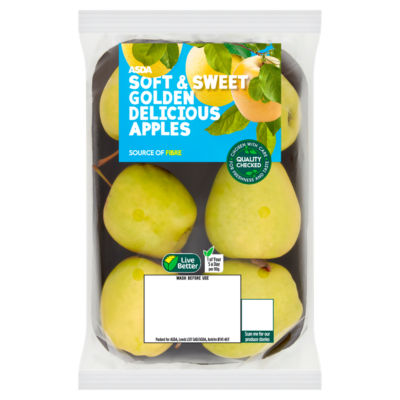 ASDA 6 Soft & Sweet Golden Delicious Apples