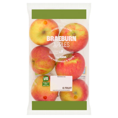 Asda 6 Braeburn Apples Fruit