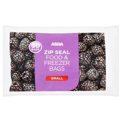 ASDA Zip Seal Food & Freezer Bags Small - ASDA Groceries