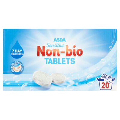 ASDA Sensitive Non-Bio Tablets 20 Washes
