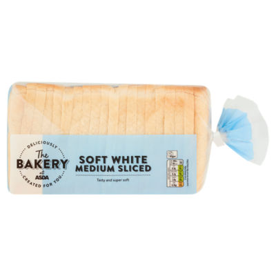 The BAKERY at ASDA The Bakery Soft White Medium Sliced 800g