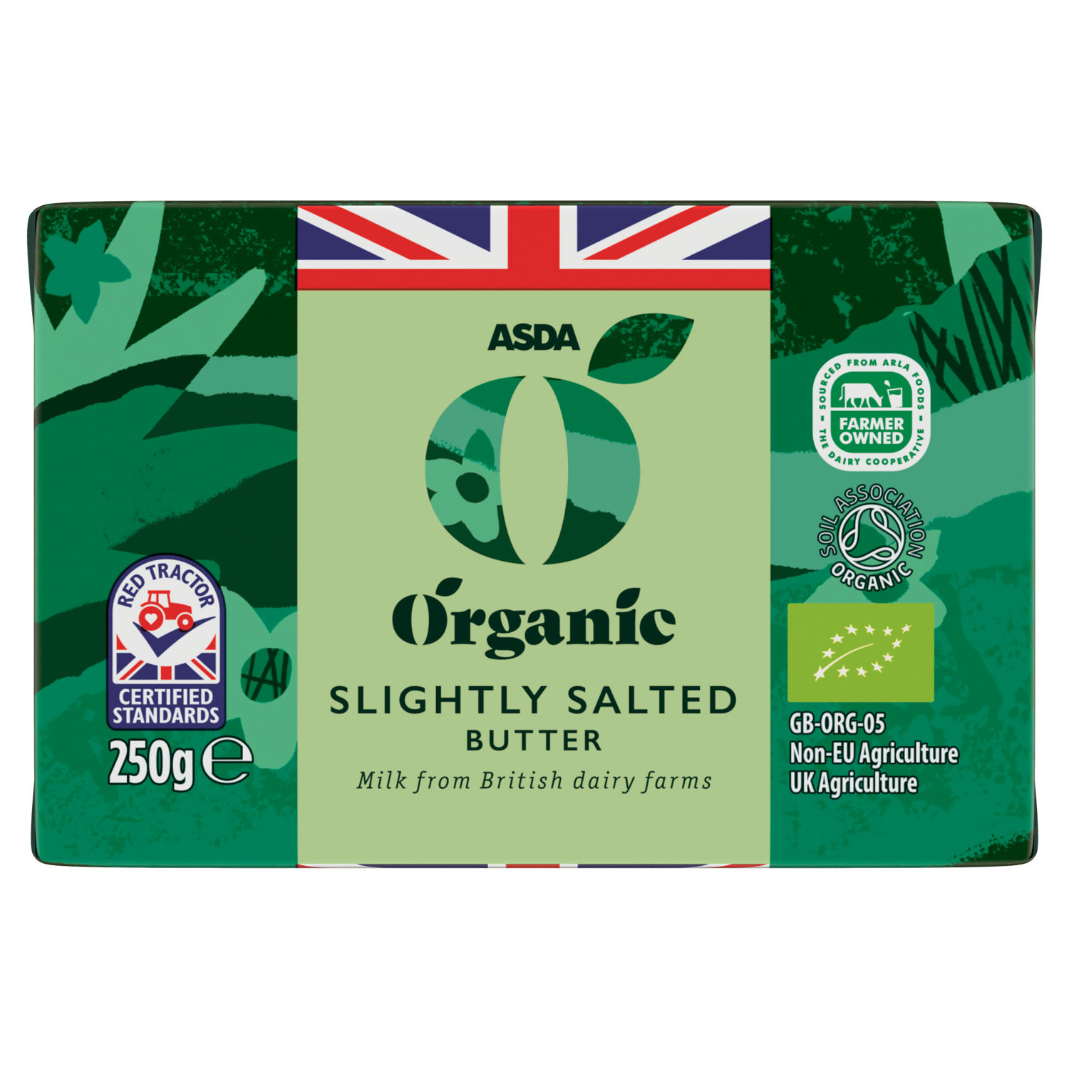 ASDA Organic Slightly Salted Spreadable Butter 250g