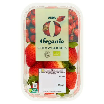 ASDA Organic Strawberries 225g