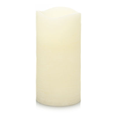 George Home Led Pillar Candle Medium Vanilla
