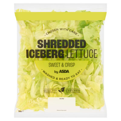 ASDA Sweet & Crisp Shredded Iceberg Lettuce 130g