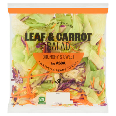 ASDA Crunchy Sweet Leaf & Carrot Salad 240g