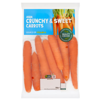 ASDA Crunchy & Sweet Carrots 500g