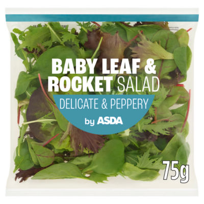 ASDA Delicate & Peppery Baby Leaf & Rocket Salad 75g