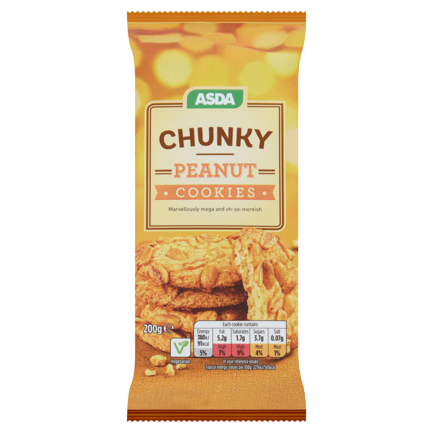 ASDA Chunky Peanut Cookies 200g