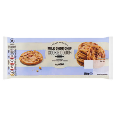 ASDA Milk Choc Chip Cookie Dough 250g