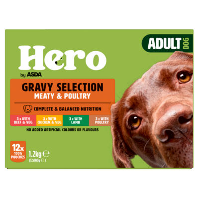 Hero by ASDA Hero Gravy Selection Meaty & Poultry 12 x 100g (1.2kg)