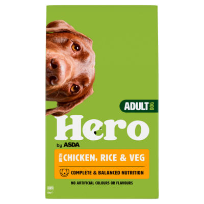 Hero by ASDA Adult with Chicken, Rice & Veg 12kg