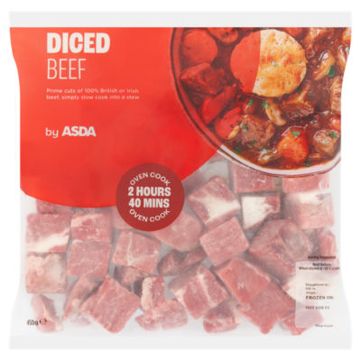 ASDA Diced Beef 450g
