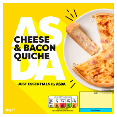 JUST ESSENTIALS by ASDA Cheese & Bacon Quiche 400g