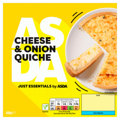 JUST ESSENTIALS by ASDA Cheese & Onion Quiche 400g