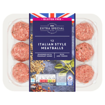 ASDA Extra Special Extra Special 12 Italian Style Meatballs 340g