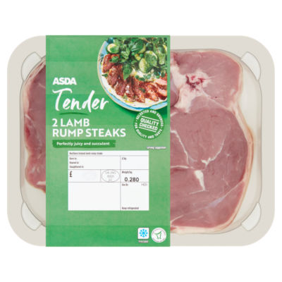 ASDA Tender 2 Northern Ireland Lamb Rump Steaks