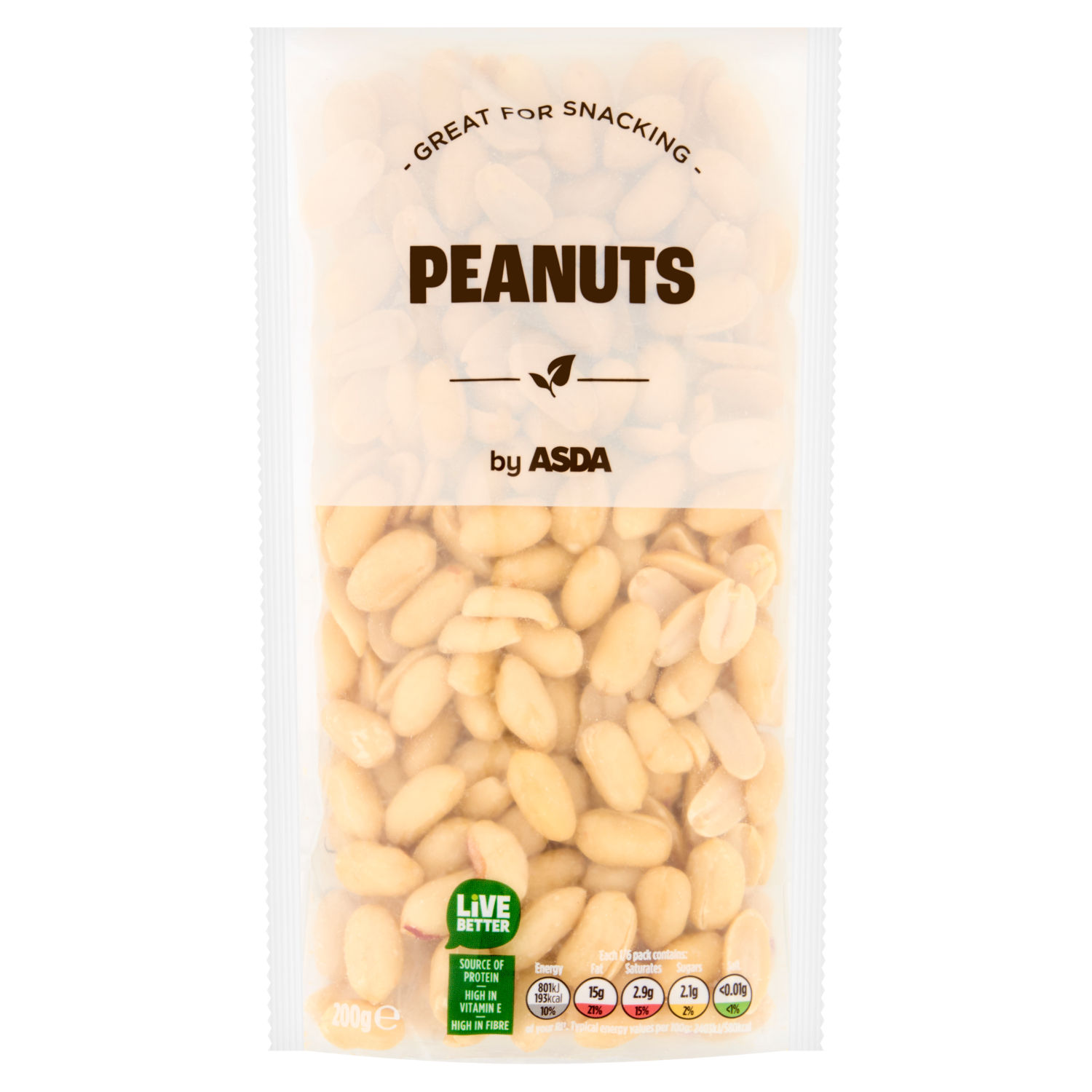 ASDA Jumbo Blanched Peanuts 200g