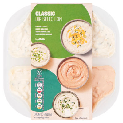 ASDA Classic Dip Selection 4 x 125g (500g)
