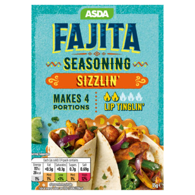 Asda Sizzlin' Fajita Seasoning