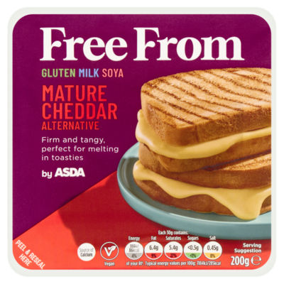 ASDA Free From Free From Mature Cheddar Alternative 200g