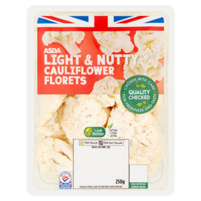 ASDA Light & Nutty Cauliflower Florets 250g