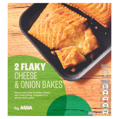 ASDA 2 Flaky Cheese & Onion Bakes 280g