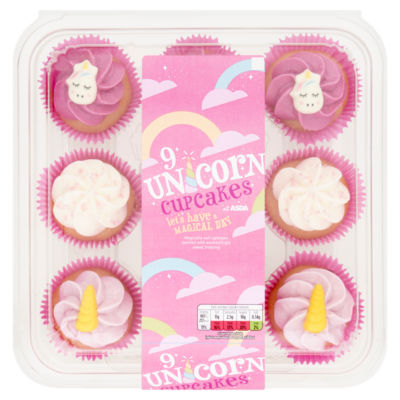 The BAKERY at ASDA The Bakery at  9 Unicorn Cupcakes
