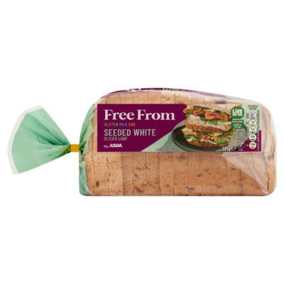 ASDA Free From Free From by  Seeded White Sliced Loaf 535g