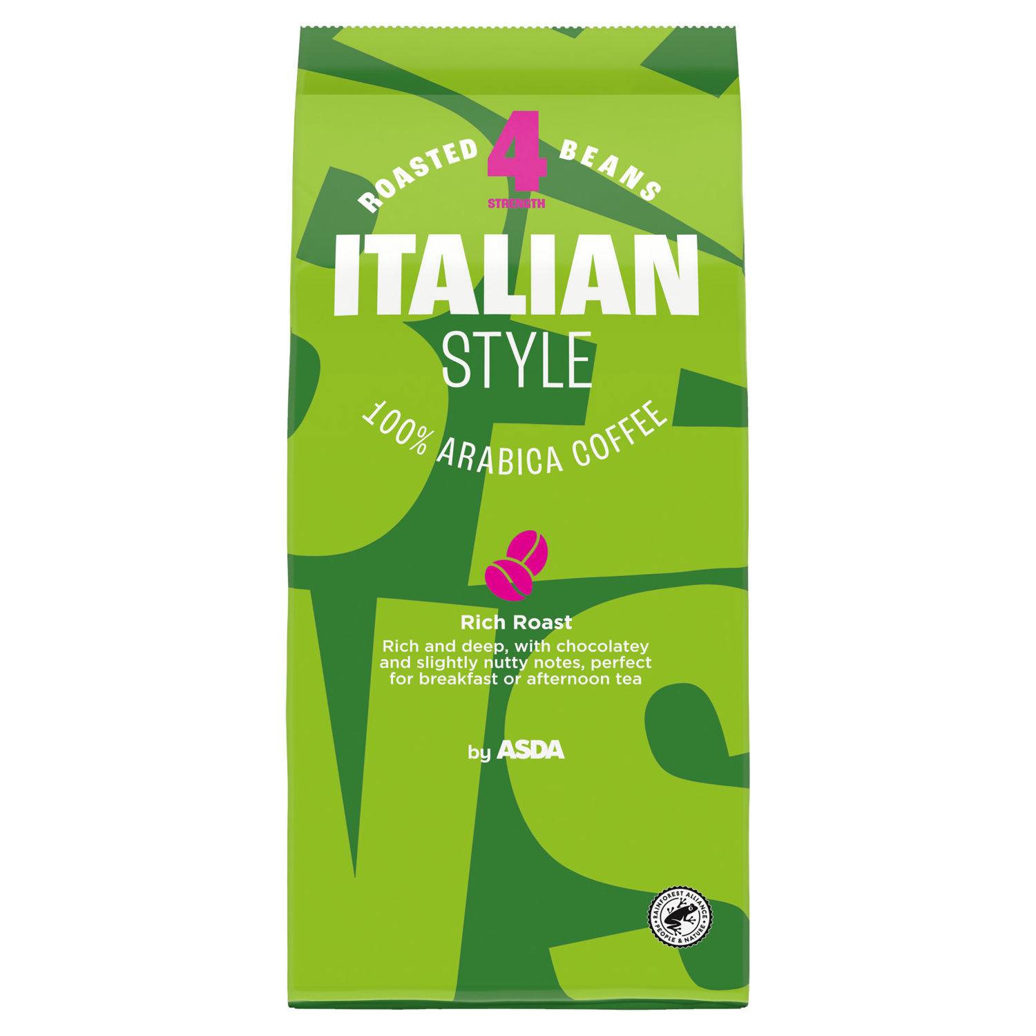 Asda Italian Style Roasted Coffee Beans 454g