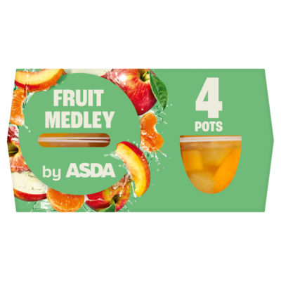 ASDA Fruit Medley Pots 4 x 113g (452g)