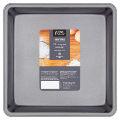 George Home Non-Stick Square Cake Pan 20cm