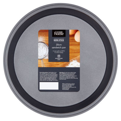 George Home Non-Stick Grey Sandwich Pan 20cm