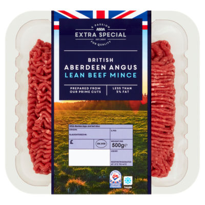 ASDA Extra Special Extra Special British Aberdeen Angus Lean Beef Mince 500g