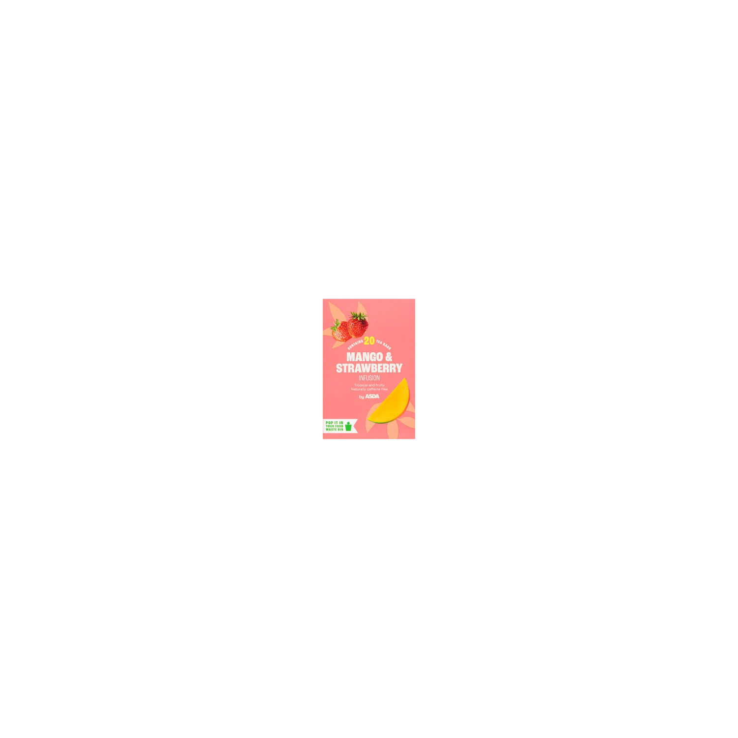 ASDA Mango and Strawberry Flavoured Tea Bags 20 Pack