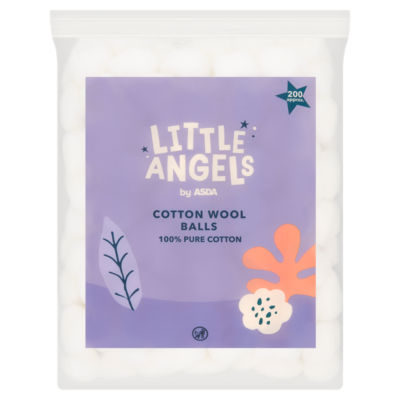 LITTLE ANGELS by ASDA Little Angels 200 Cotton Wool Balls